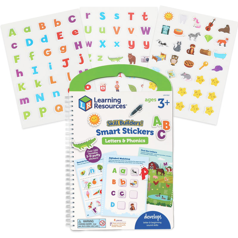 Learning Resources Skill Builders! Smart Stickers Letters & Phonics (LER5512)