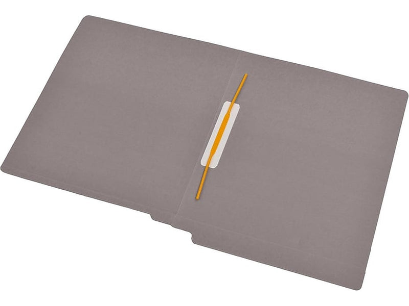 Medical Arts Press Reinforced End Tab File Folder, Straight Cut, Letter-Size, Gray, 50/Box (S-09167-GRY)