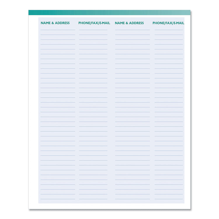 Express Track Recycled Weekly Appointment Book/Monthly Planner, 8 x 5, Black Cover, 13-Month: Jan 2025 to Jan 2026
