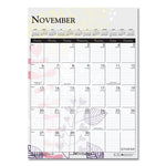 Recycled Wild Flower Wall Calendar, Wild Flowers Artwork, 12 x 16.5, White/Multicolor Sheets, 12-Month (Jan to Dec): 2025