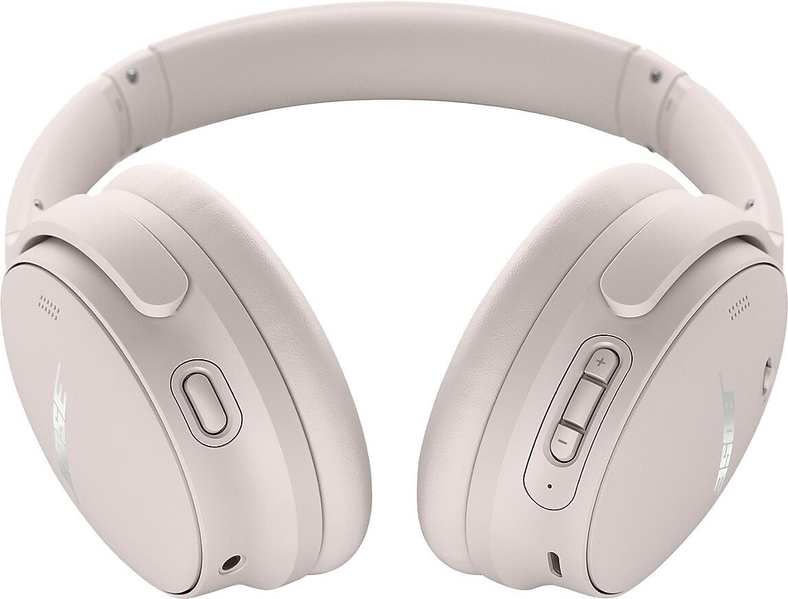 Bose QuietComfort Wireless Active Noise Cancelling Over-the-Ear Headphones, White Smoke (884367-0200)