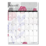 Recycled Wild Flower Wall Calendar, Wild Flowers Artwork, 12 x 16.5, White/Multicolor Sheets, 12-Month (Jan to Dec): 2025