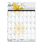 Recycled Wild Flower Wall Calendar, Wild Flowers Artwork, 12 x 16.5, White/Multicolor Sheets, 12-Month (Jan to Dec): 2025