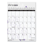Recycled Wild Flower Wall Calendar, Wild Flowers Artwork, 12 x 16.5, White/Multicolor Sheets, 12-Month (Jan to Dec): 2025