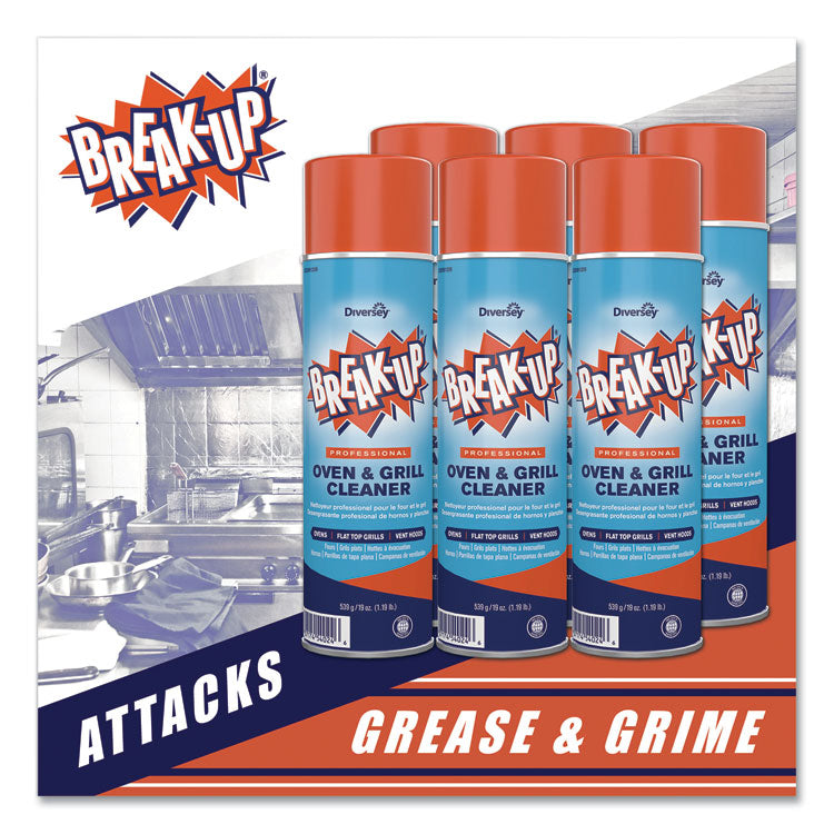 Oven And Grill Cleaner, Ready To Use, 19 Oz Aerosol Spray 6/carton