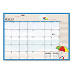 Seasonal Monthly Planner, Illustrated Seasons Artwork, 10 x 7, Light Blue Cover, 12-Month (Jan to Dec): 2025