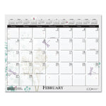Recycled Wild Flower Wall Calendar, Wild Flowers Artwork, 15 x 12, White/Multicolor Sheets, 12-Month (Jan to Dec): 2025