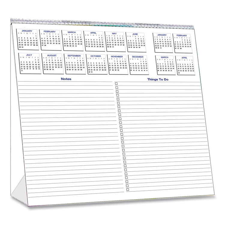 Recycled Cosmos Tent Calendar, Night Sky Artwork, 6 x 6, White/Multicolor Sheets, 12-Month (Jan to Dec): 2025