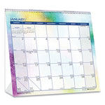 Recycled Cosmos Tent Calendar, Night Sky Artwork, 6 x 6, White/Multicolor Sheets, 12-Month (Jan to Dec): 2025
