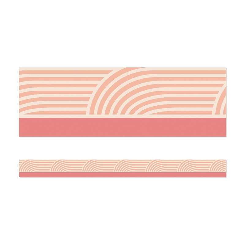 Carson Dellosa Education True to You Straight Bulletin Board Borders, 3" x 3', Coral Wave, 6/Bundle (CD-108524-6)