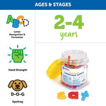 Jumbo Magnetic Letters and Numbers, Lowercase Letters, 40/Pack (LER0451)