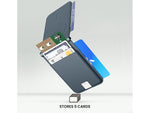 JOURNEY EZMO Magnetic MagSafe Wallet and Phone Stand, Navy Blue (JKW5BU)
