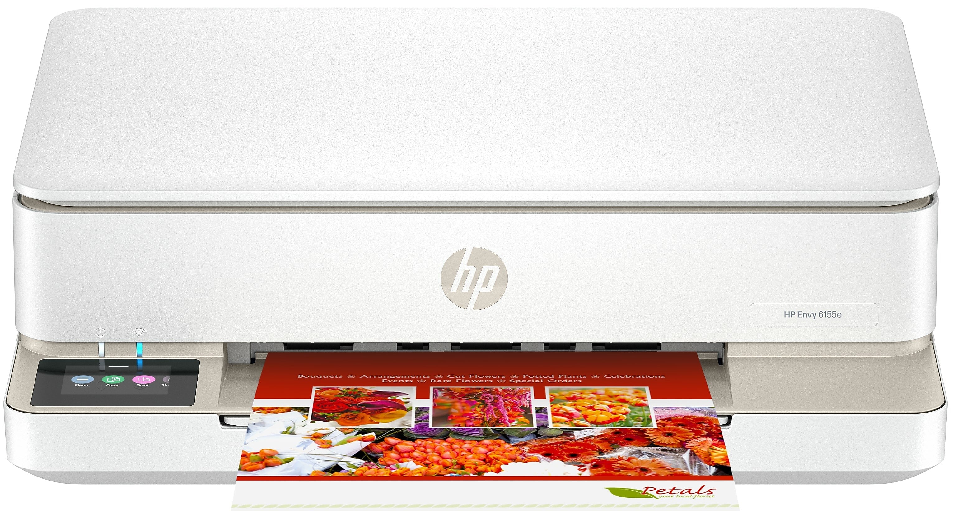 HP Envy 6155e Wireless Color All-In-One Inkjet Printer, Print, Scan, Copy, Best for Home, 3 Months FREE Ink with HP+ (714L5A)