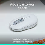 Logitech POP Wireless Ambidextrous Optical Mouse, Off White (910-007408)