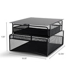 Safco Hanging Metal Desk Organizer, Black (SAF3244BL)