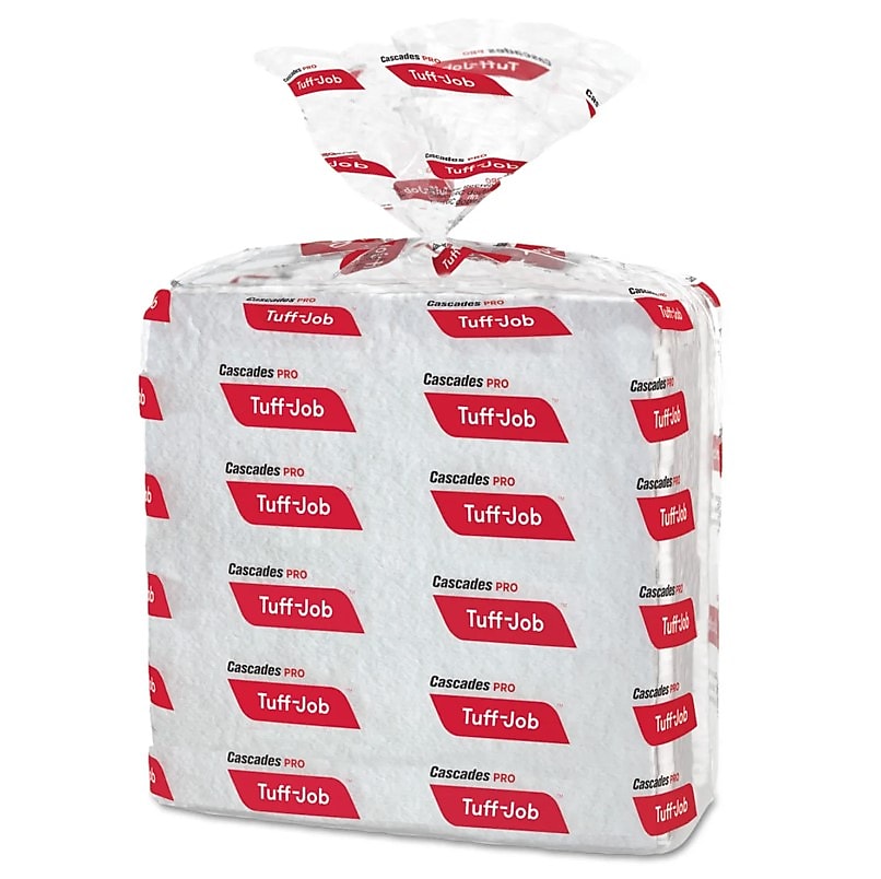 Cascades Cleaning Towels, White, 60 Sheets/Roll, 60 Sheets/Pack, 60 Towels/Pack, 18/Carton (CSDW420)