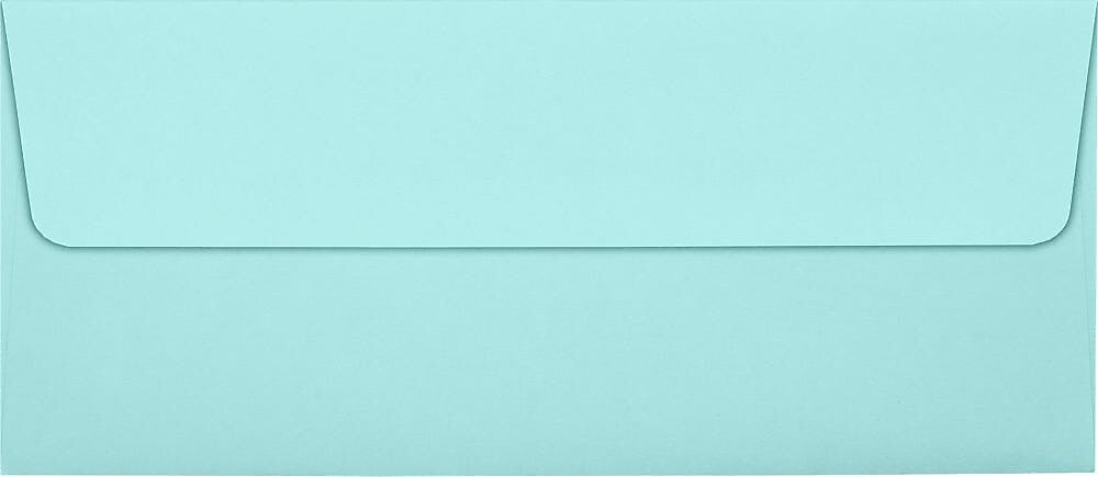 JAM Paper #10 Self Seal Booklet Envelopes, 4 1/8" x 9 1/2", Seafoam Blue, 50/Pack (LUX-4860-113-50)