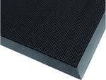 Notrax Rubber Brush Scraper Mat, 39.37" x 31.5", Black (345S3239BL)