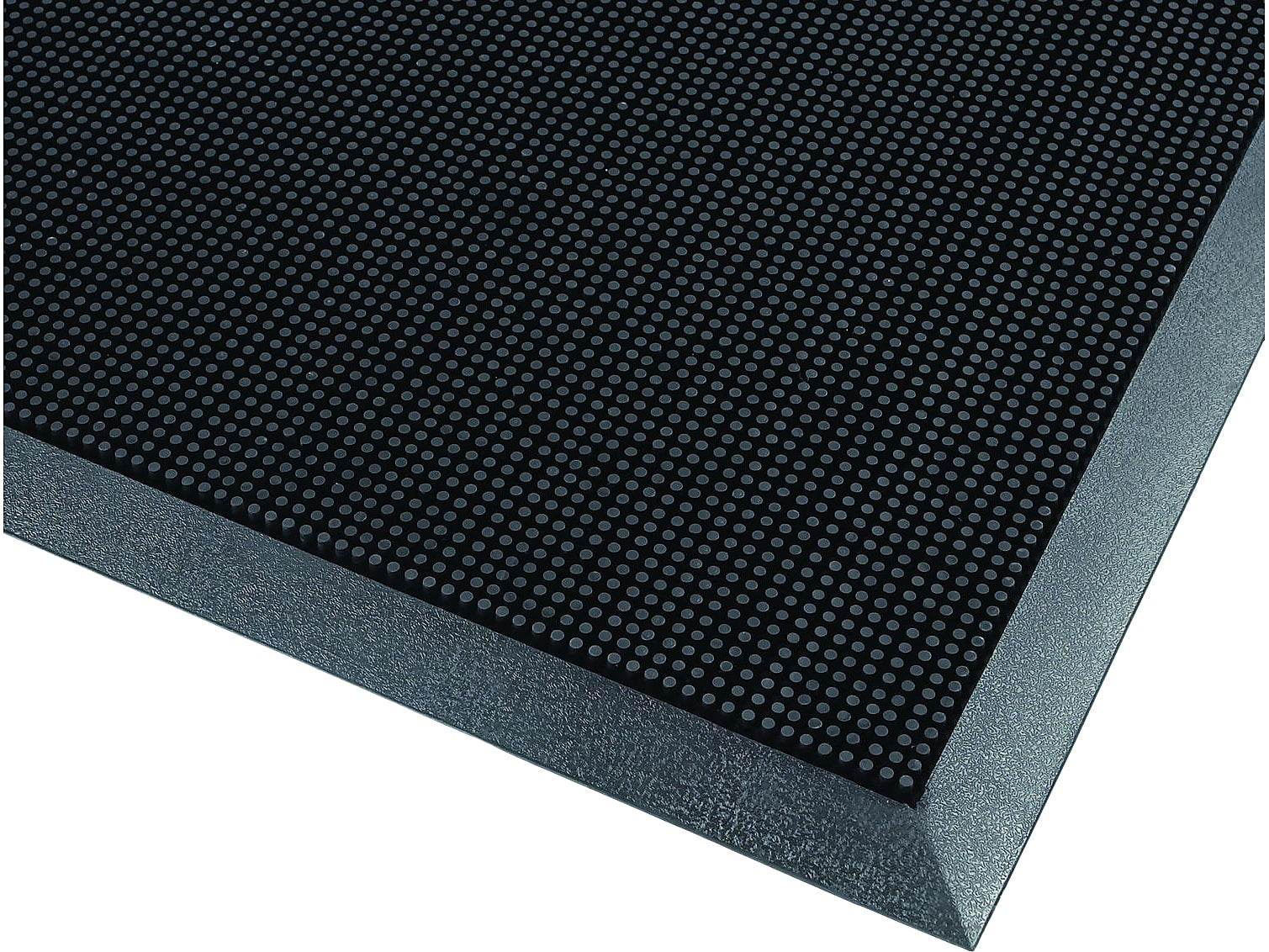 Notrax Rubber Brush Scraper Mat, 39.37" x 31.5", Black (345S3239BL)