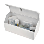 Viva Comfort Steel Secure Surface-Mount Medicine Medical Cabinet, 0.2 cu. ft., White, (ADI999-05-WHI-MK)