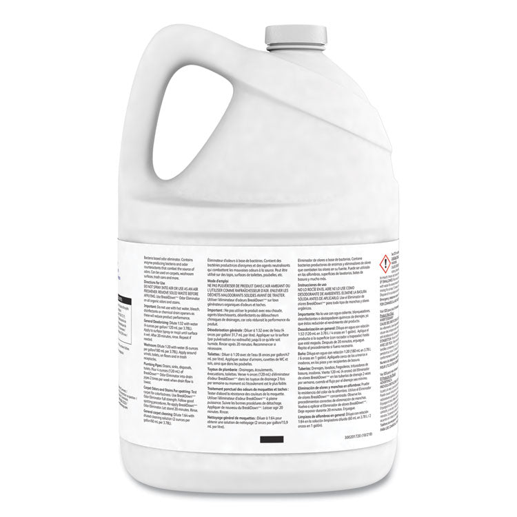 Breakdown Odor Eliminator, Cherry Almond Scent, Liquid, 1 Gal Bottle, 4/carton