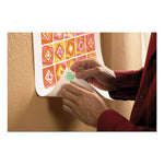 Permanent High-Density Foam Mounting Tape, 1" Squares, Double-Sided, Holds Up To 5 Lbs, White, 16/pack