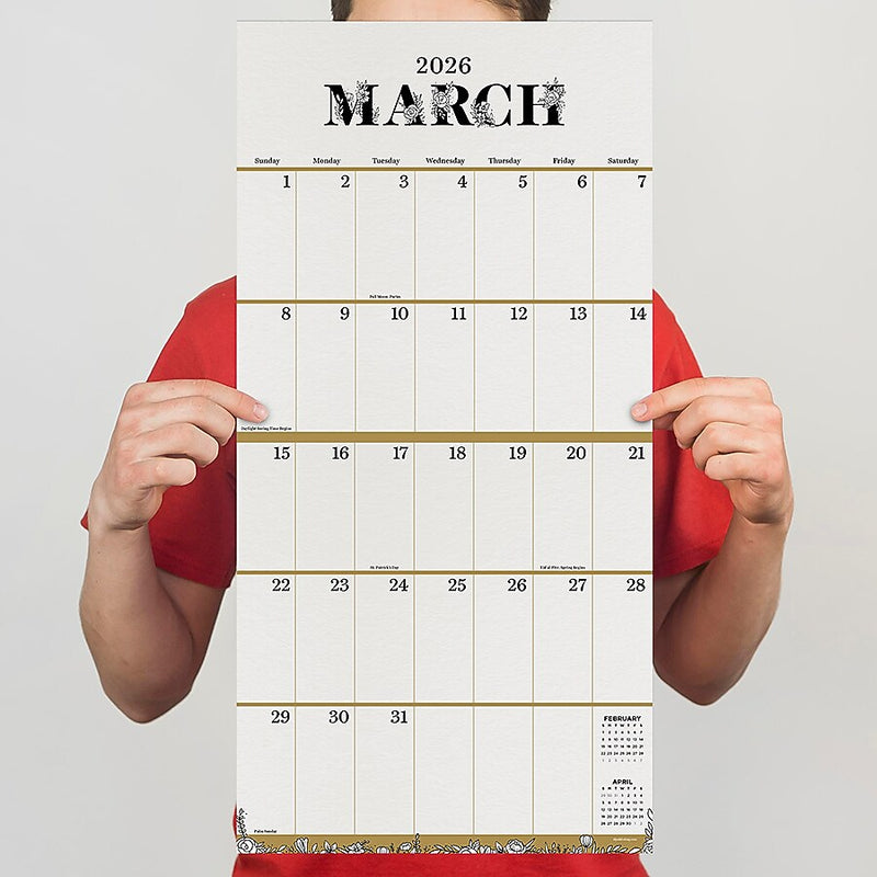 2026 TF Publishing Big Grid 12" x 12" Monthly Wall Calendar (26-1103)
