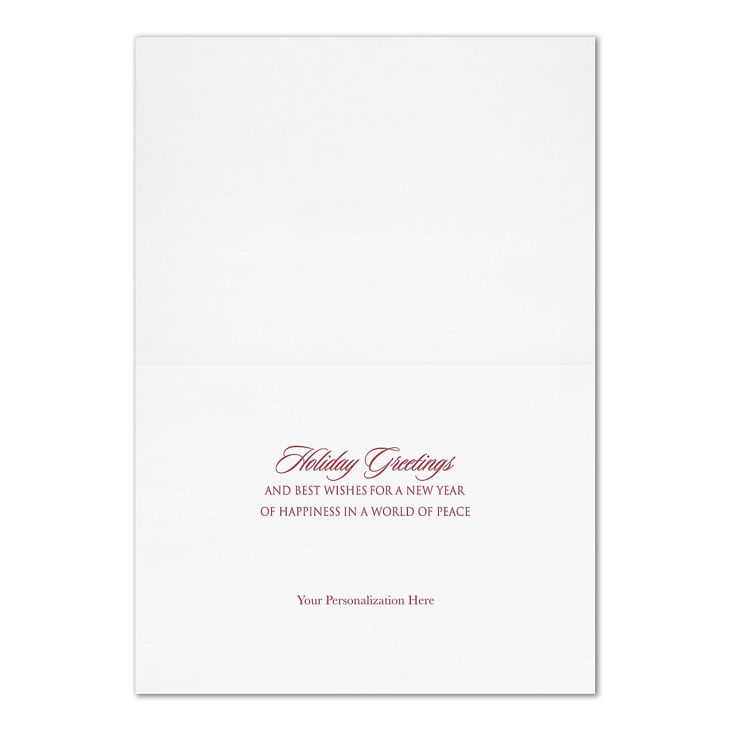 "American Path" Holiday Card w/ Gold Lined White Envelope, 25/BX