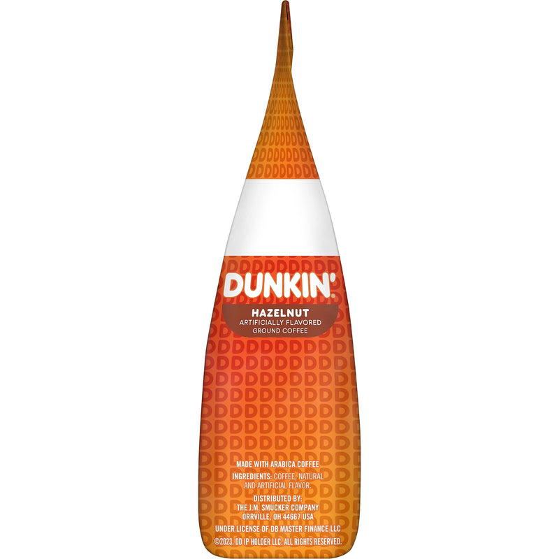 Dunkin' Hazelnut Ground Coffee, Medium Roast, 12 oz., Each (SMU00049)