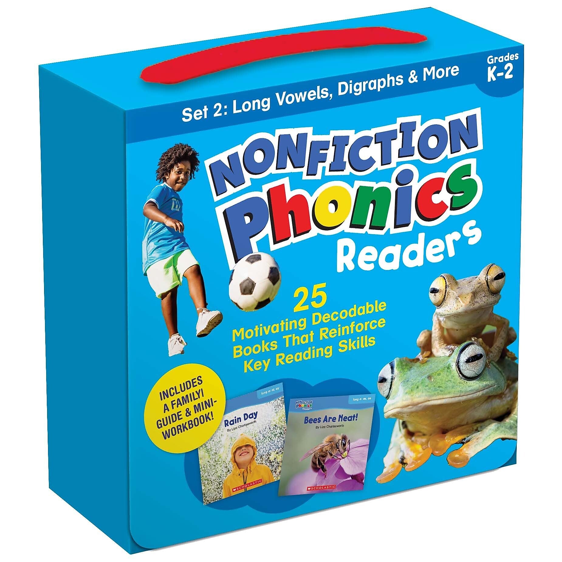 Scholastic Teaching Solutions Nonfiction Phonics Readers: Long Vowels, Digraphs & More, 25 Books/Set (SC-9781338894738)