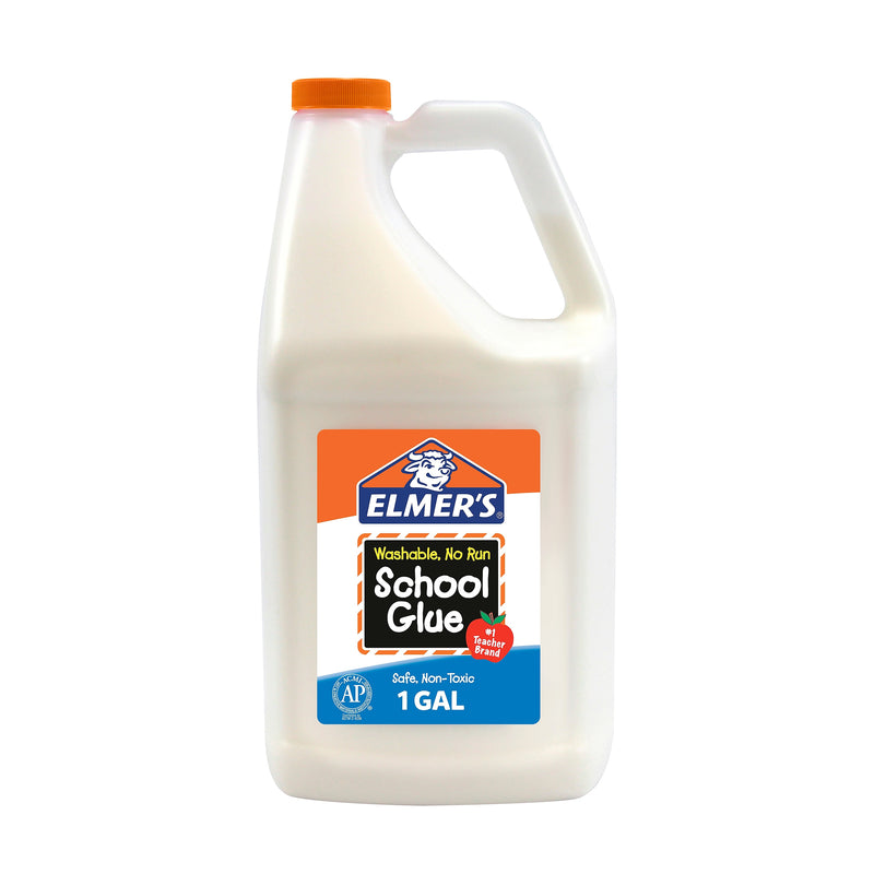 Elmer's School Washable Removable Liquid School Glue, 1 Gallon, White (E340)