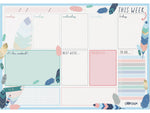 Carpe Diem Feathers 8.3" x 11.7" Weekly Planner, Multicolor, 6/Pack (9219-CD)