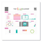 Productivity Multi Accessory Pack, 20 Double-Sided Pre-Punched Cards, 20 Half-Sheet Stickers, 3 Sticky Note Pads