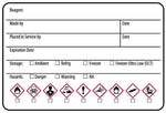 Reagent GHS Label, 3 x 2