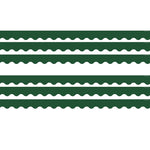 Teacher Created Resources Border Trim, 2.19" x 2.92', Pine Green Scalloped, 12/Pack, 6 Packs/Bundle (TCR9239-6)