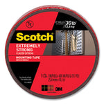 Extreme Mounting Tape, Permanent, Holds Up To 0.5 Lbs Per Inch, 1" X 11.1 Yds, Black