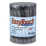 Easytouch Ballpoint Pen, Retractable, Fine 0.7 Mm, Black Ink, Clear Barrel, 36/pack