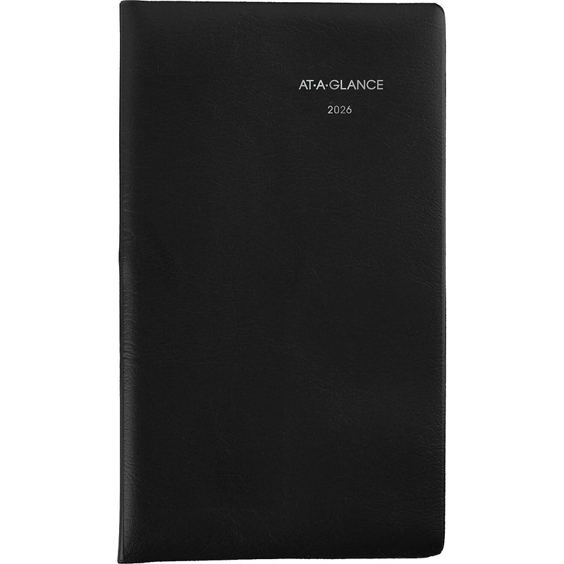 2026 AT-A-GLANCE DayMinder 3.5" x 6" Monthly Planner, Plastic Cover, Black (SK53-00-26)