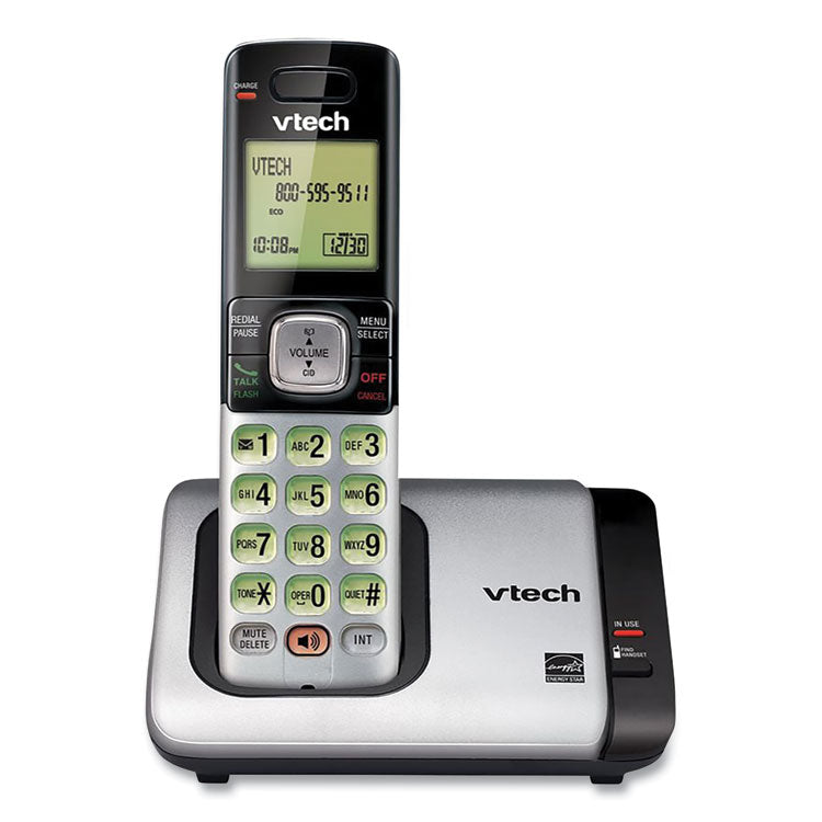 Cs6719-2 Two-Handset Cordless Telephone System, Dect 6.0, Silver/black