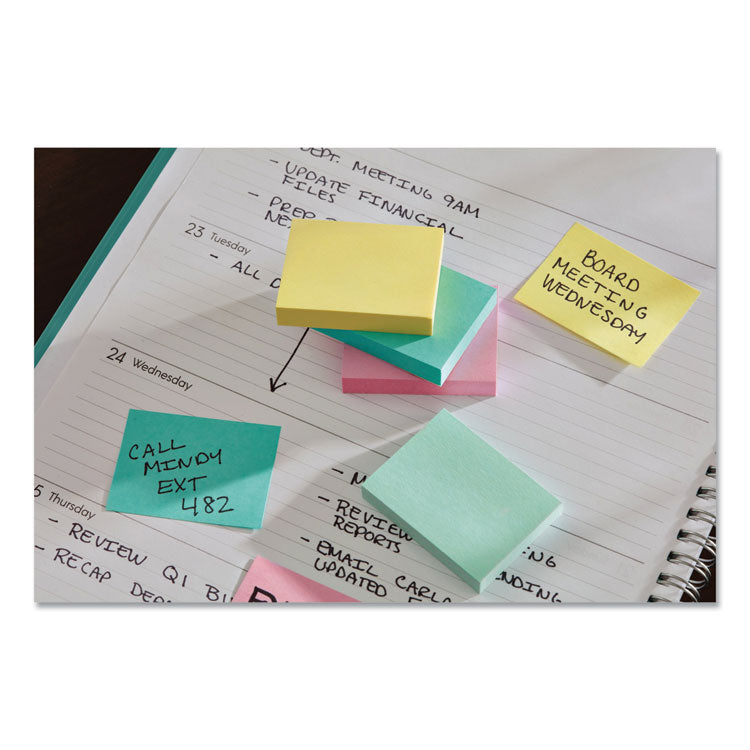 Original Pads in Beachside Cafe Collection Colors, 1.38" x 1.88", 100 Sheets/Pad, 12 Pads/Pack