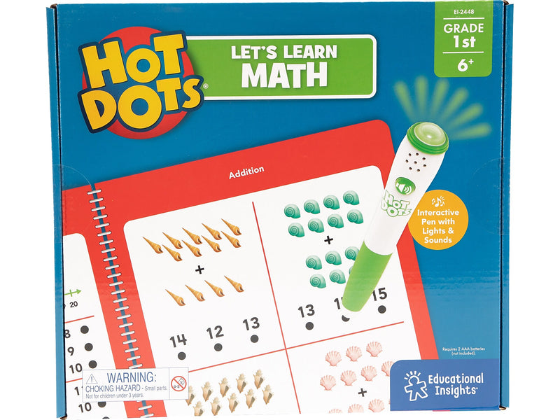 Educational Insights Hot Dots Let's Learn Math Workbook Set (2448)