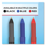 Write Bros. Grip Ballpoint Pen, Stick, Medium 1 Mm, Black Ink, Black Barrel, Dozen