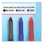 Write Bros. Grip Ballpoint Pen, Stick, Medium 1 Mm, Red Ink, Red Barrel, Dozen