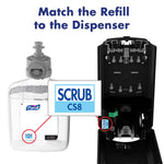 PURELL Healthcare Antibacterial Liquid Hand Soap Refill for CS8 Dispenser, 1200 ml, 2/Carton (7869-02)