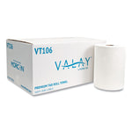 10 Inch Tad Roll Towels, 1-Ply, 10" X 550 Ft, White, 6 Rolls/carton