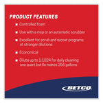 Betco Daily Scrub SC Floor Cleaner, Characteristic Scent, 32 oz Bottle, 6/Carton