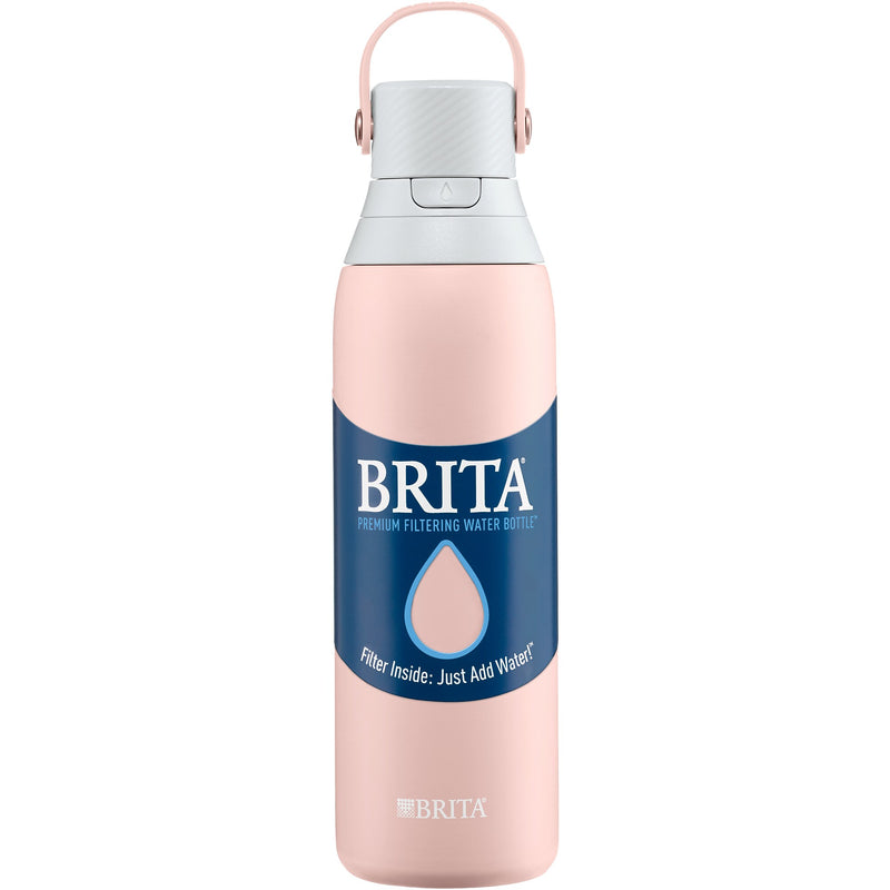 Brita Stainless Steel Filtered Water Bottle, 20 oz., Rose (36452)