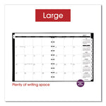 Move-A-Page Academic Weekly/Monthly Planners, 11 x 9, Black Cover, 12-Month (July to June): 2025 to 2026
