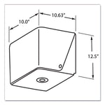 In-Sight Sr. Center Pull Dispenser, 10.65 X 10 X 12.5, Smoke