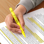Staples Hype Stick Highlighter, Chisel Tip, Yellow, 24/Pack (ST62939)